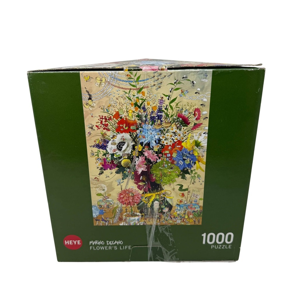 Heye Marino Degano Flower's Life 1000 Piece Jigsaw Puzzle Triangular Box Poster - Picture 6 of 14